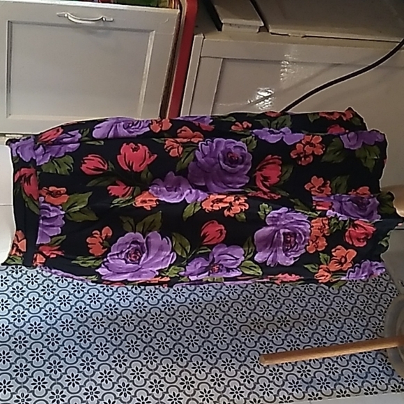 Vintage black purple red skirt - Picture 1 of 3